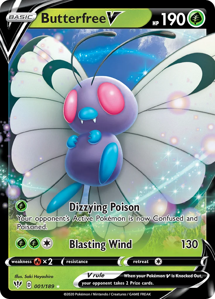 Butterfree V · Escuridão Incandescente