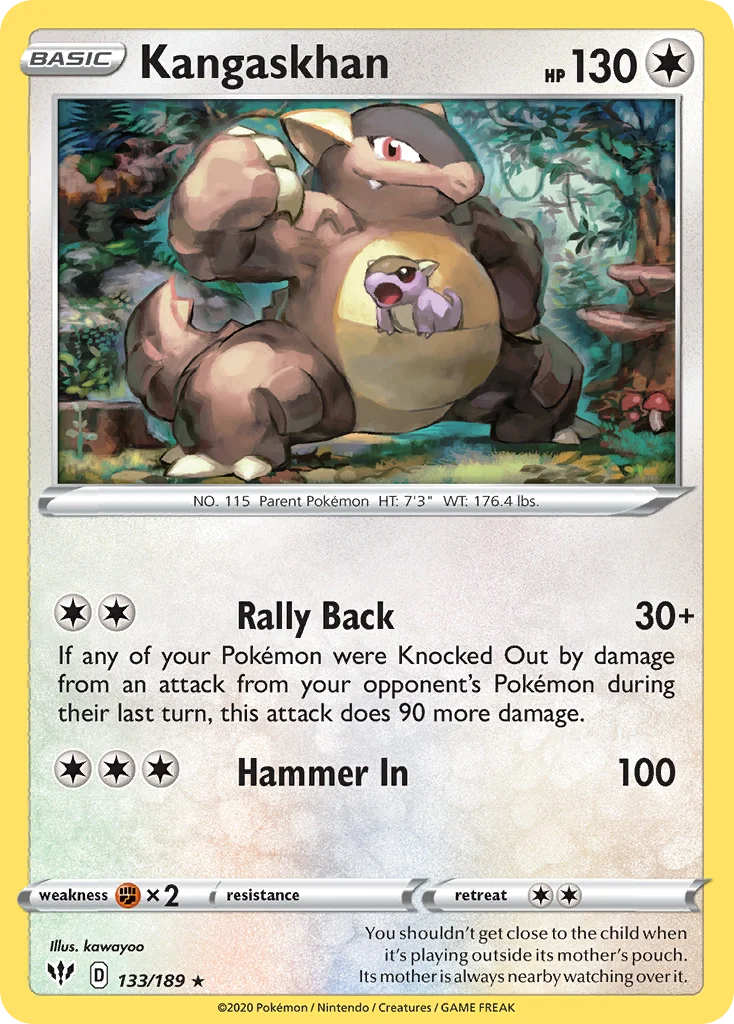 Kangaskhan · Escuridão Incandescente