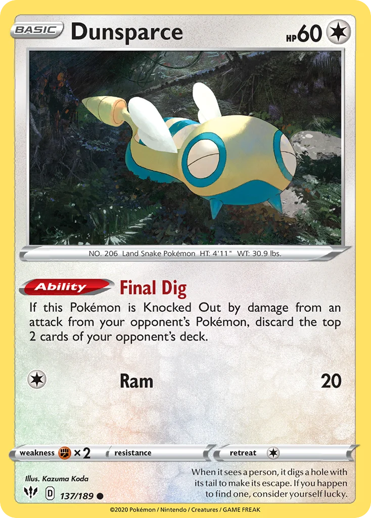 Dunsparce · Darkness Ablaze