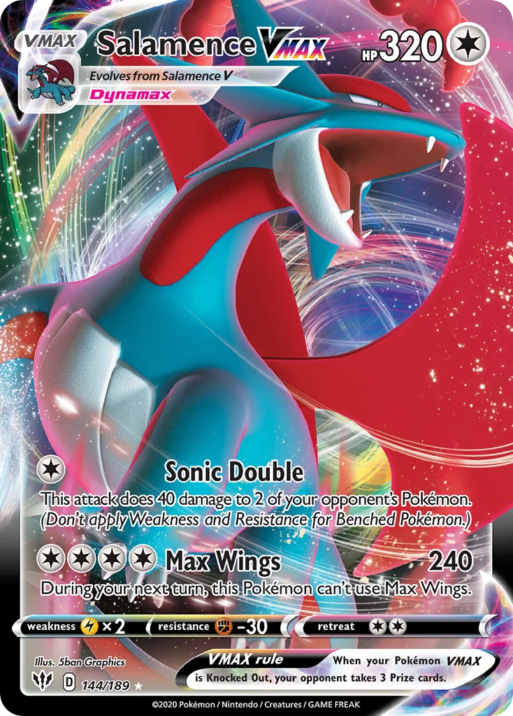 Salamence VMAX · Escuridão Incandescente