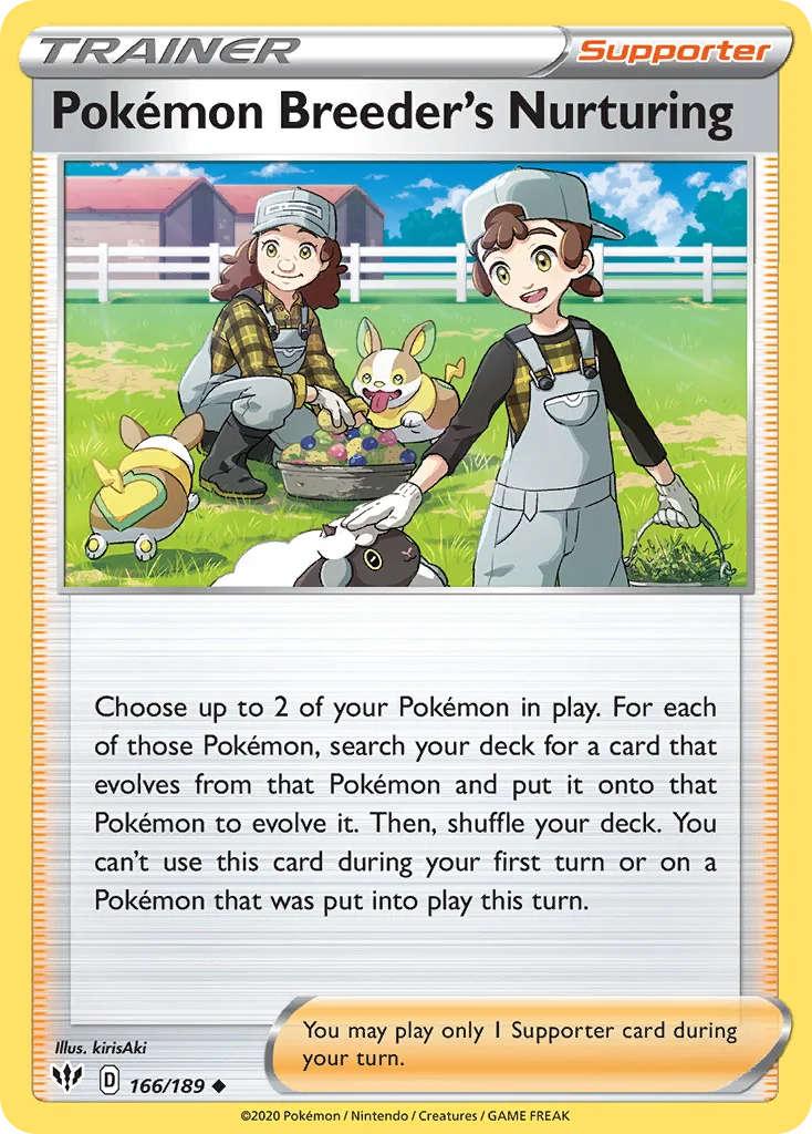 Pokémon Breeder's Nurturing · Darkness Ablaze