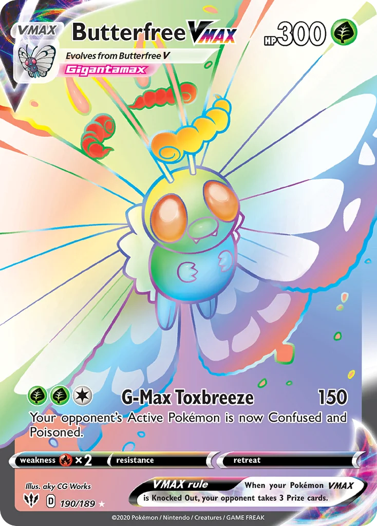 Butterfree VMAX · Escuridão Incandescente