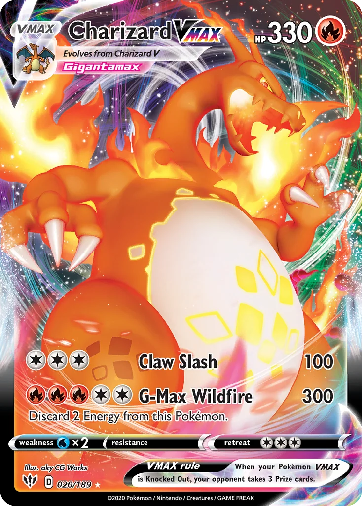 Charizard VMAX · Escuridão Incandescente