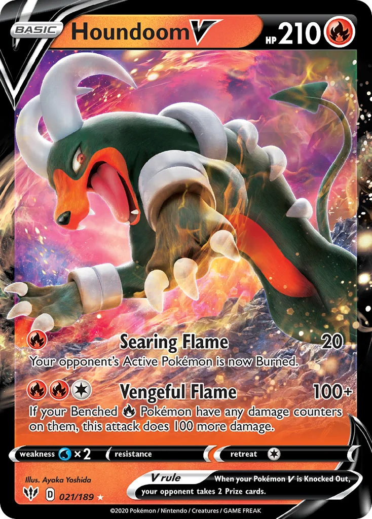 Houndoom V · Darkness Ablaze