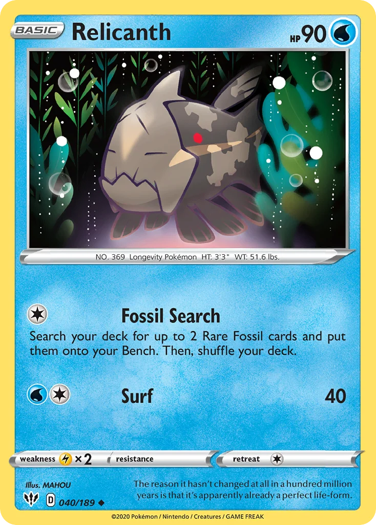 Relicanth · Darkness Ablaze