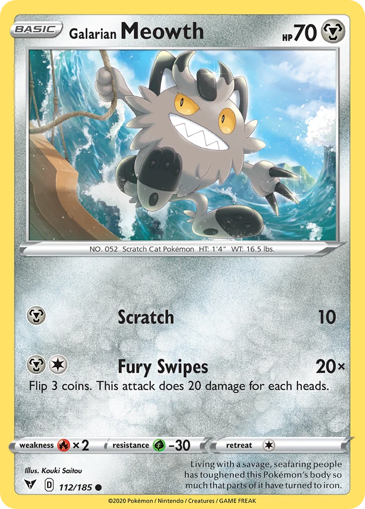 Galarian Meowth · Vivid Voltage