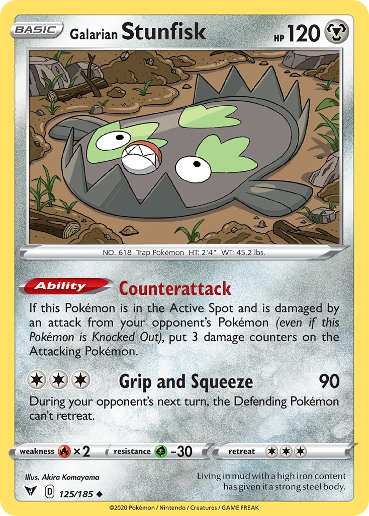 Galarian Stunfisk · Vivid Voltage