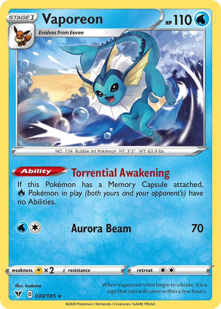 Vaporeon · Vivid Voltage