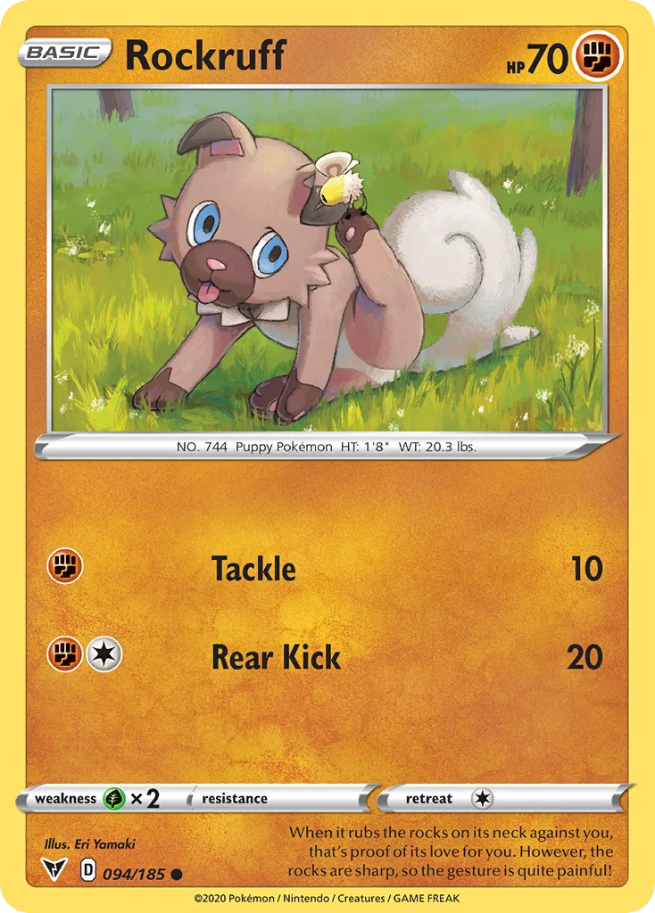 Rockruff · Voltagem Vívida