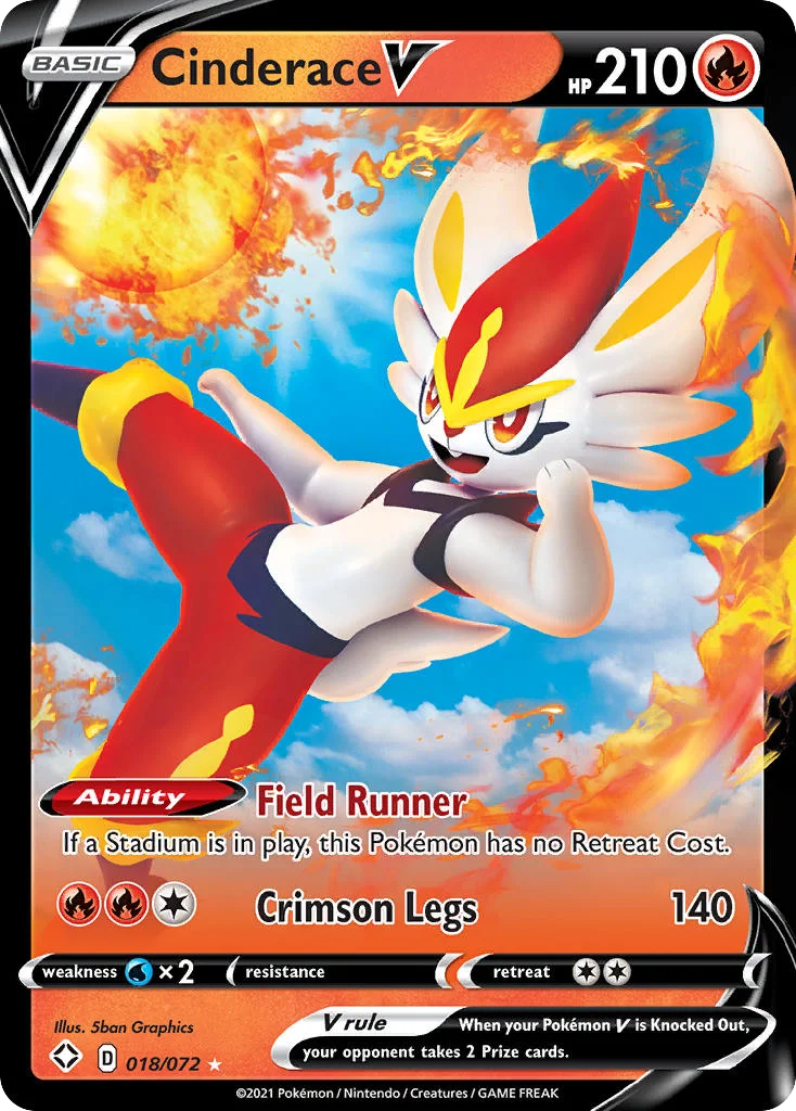 Cinderace V · Shining Fates