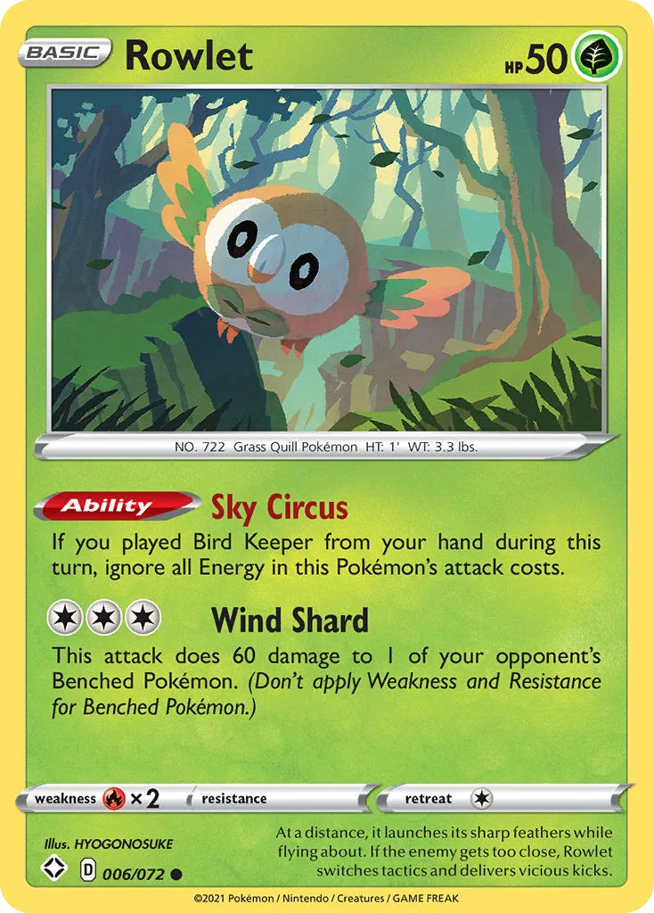 Rowlet · Shining Fates