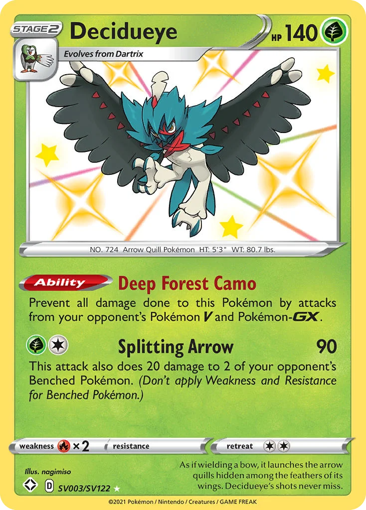 Decidueye · Shining Fates Shiny Vault