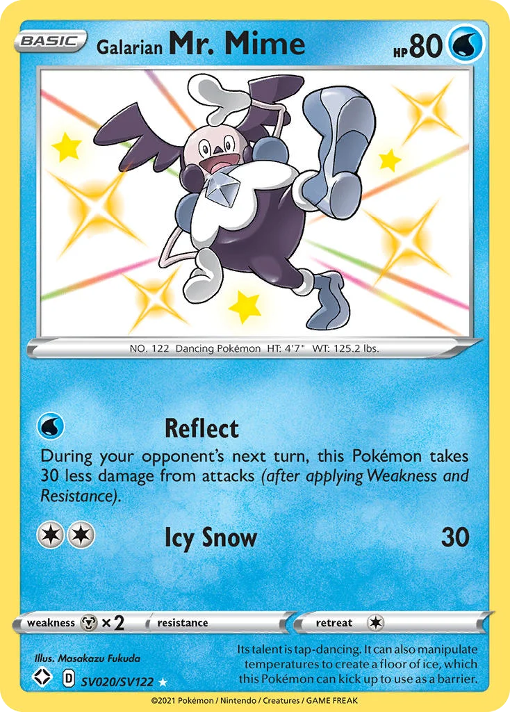 Galarian Mr. Mime · Shining Fates Shiny Vault