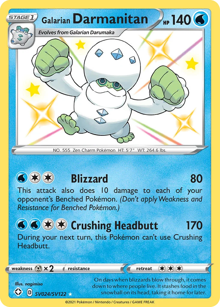 Galarian Darmanitan · Shining Fates Shiny Vault