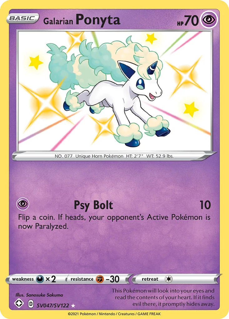 Galarian Ponyta · Shining Fates Shiny Vault