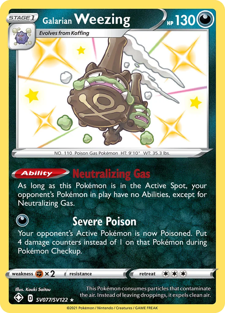 Galarian Weezing · Shining Fates Shiny Vault