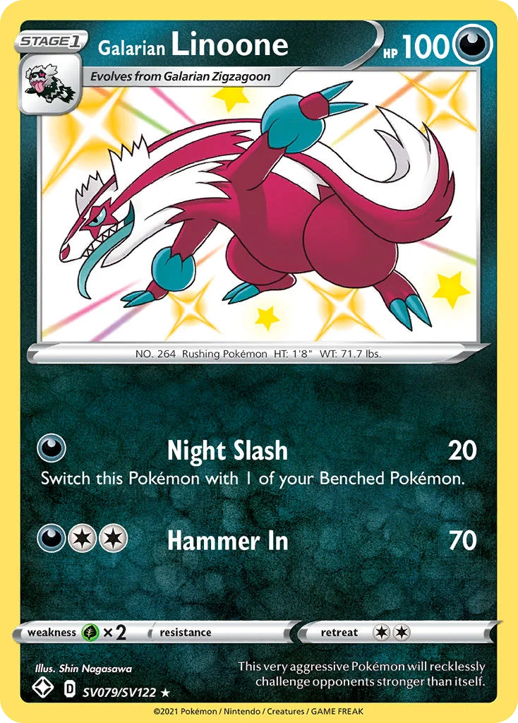 Galarian Linoone · Shining Fates Shiny Vault