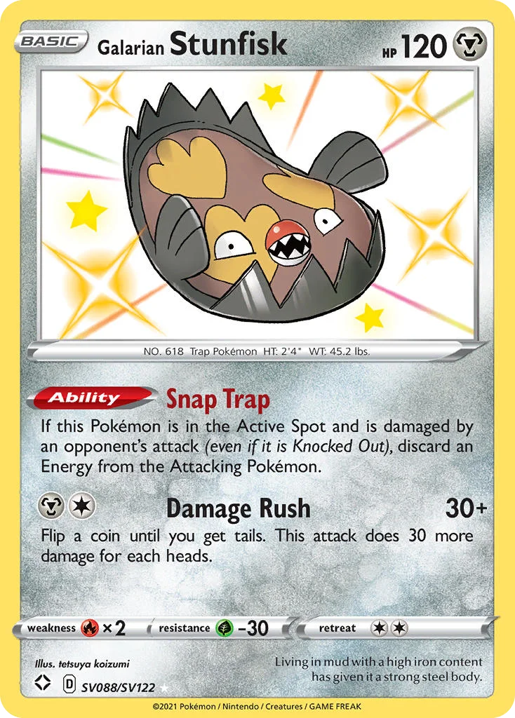 Galarian Stunfisk · Shining Fates Shiny Vault