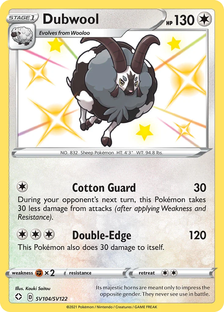Dubwool · Shining Fates Shiny Vault