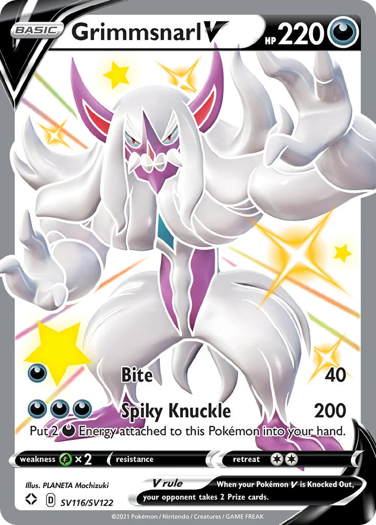 Grimmsnarl V · Shining Fates Shiny Vault