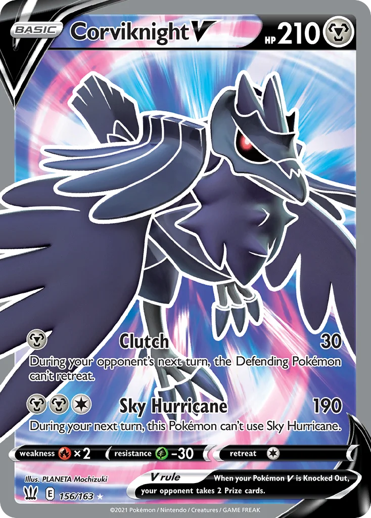 Corviknight V · Estilos de Batalha