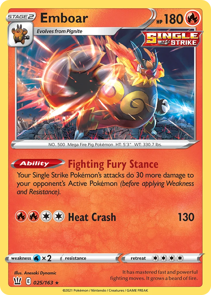 Emboar · Battle Styles