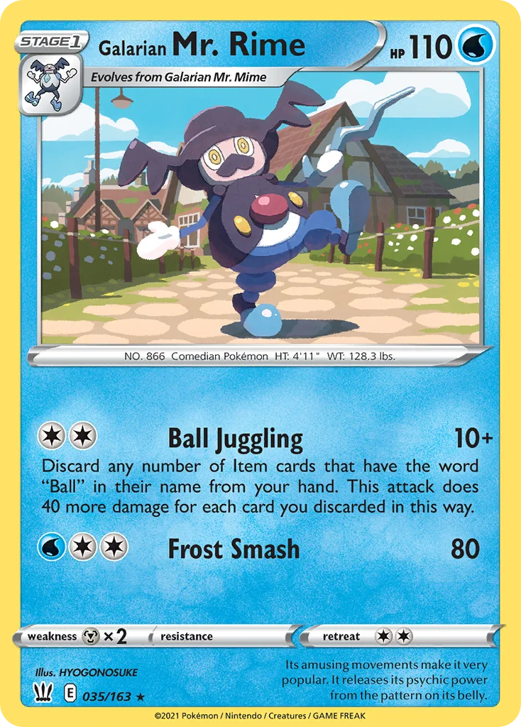 Mr. Rime de Galar · Estilos de Batalha