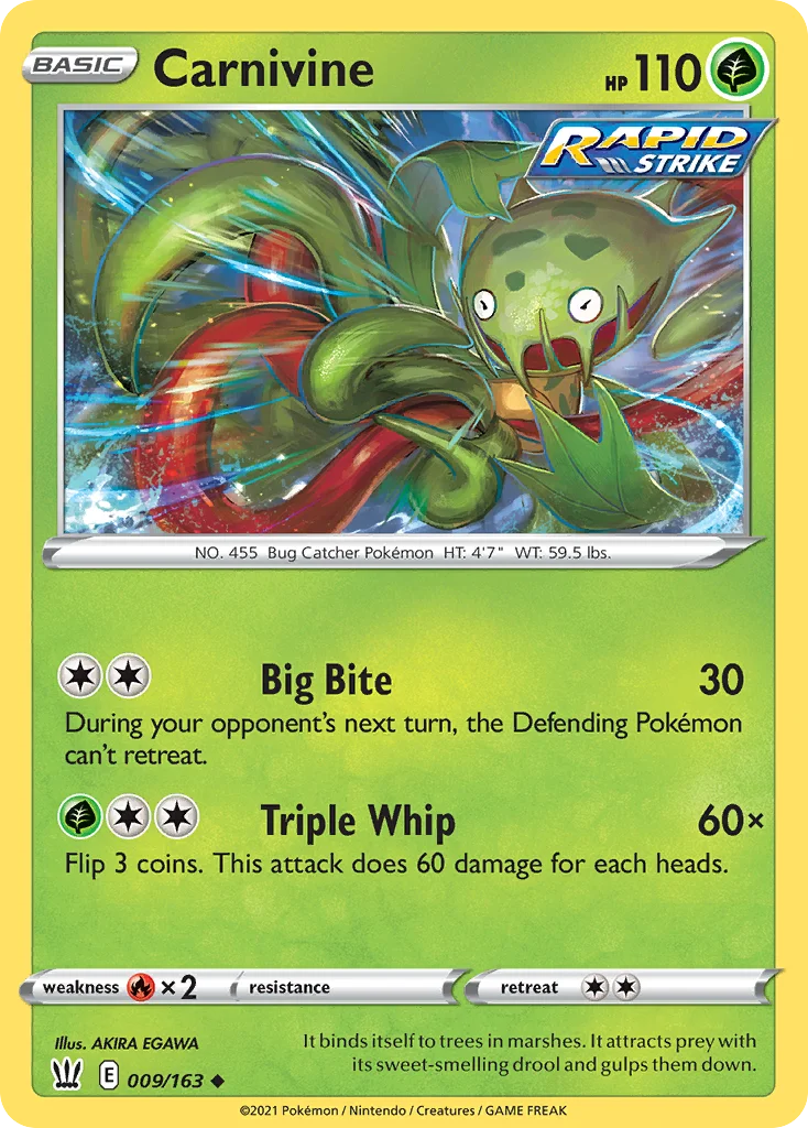 Carnivine · Battle Styles