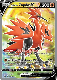 Zapdos de Galar V