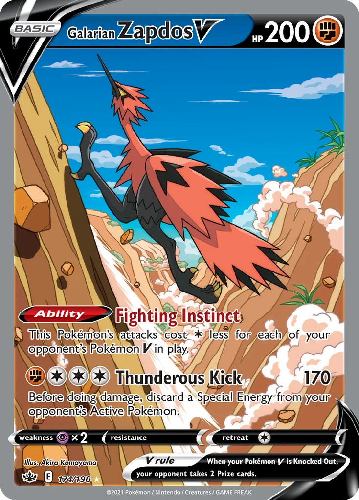 Galarian Zapdos V · Chilling Reign