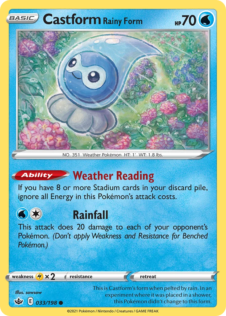 Castform Rainy Form · Chilling Reign