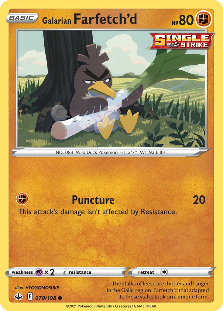 Farfetch'd de Galar · Reinado Arrepiante