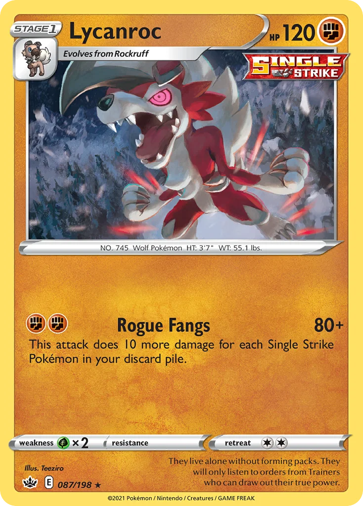 Lycanroc · Chilling Reign