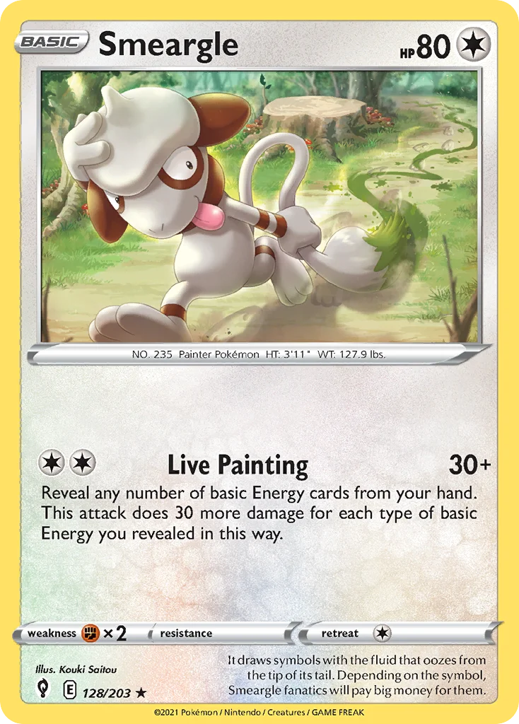 Smeargle · Céus em Evolução