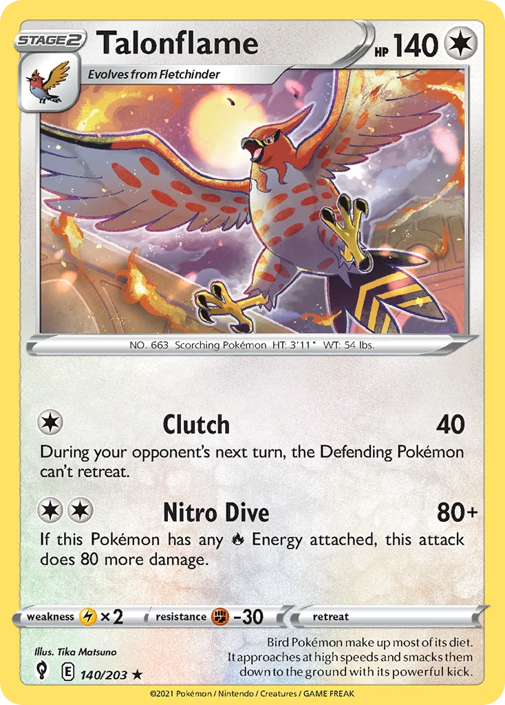 Talonflame · Evolving Skies