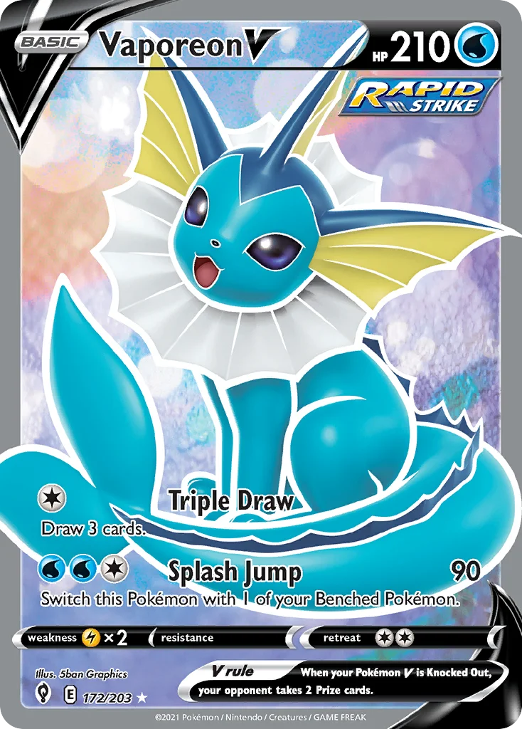 Vaporeon V · Céus em Evolução