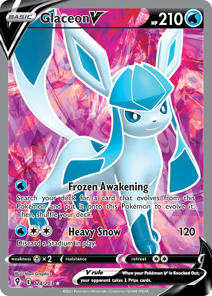 Glaceon V · Evolving Skies