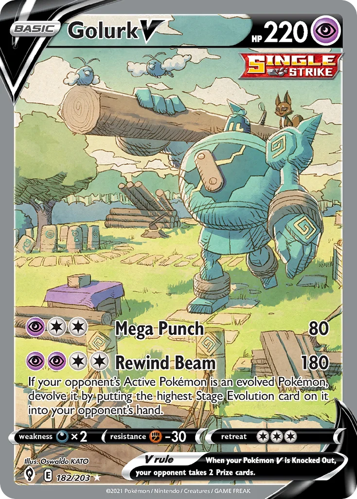 Golurk V · Evolving Skies