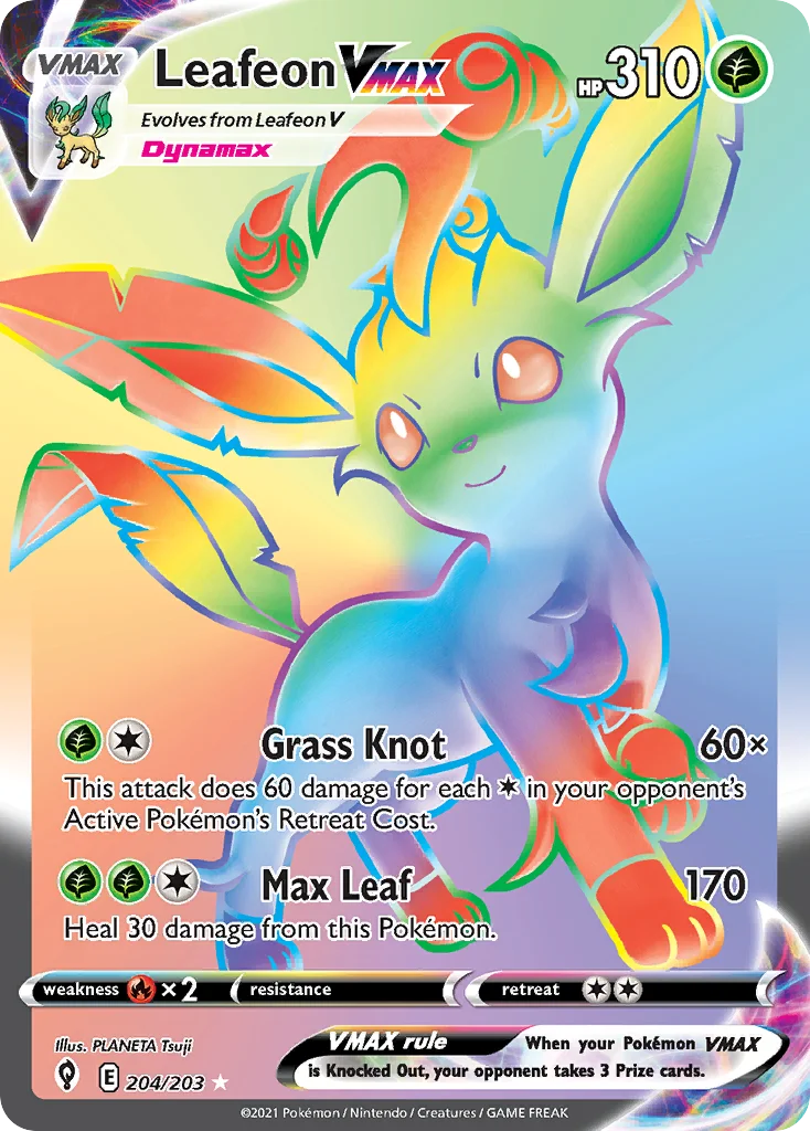 Leafeon VMAX · Evolving Skies