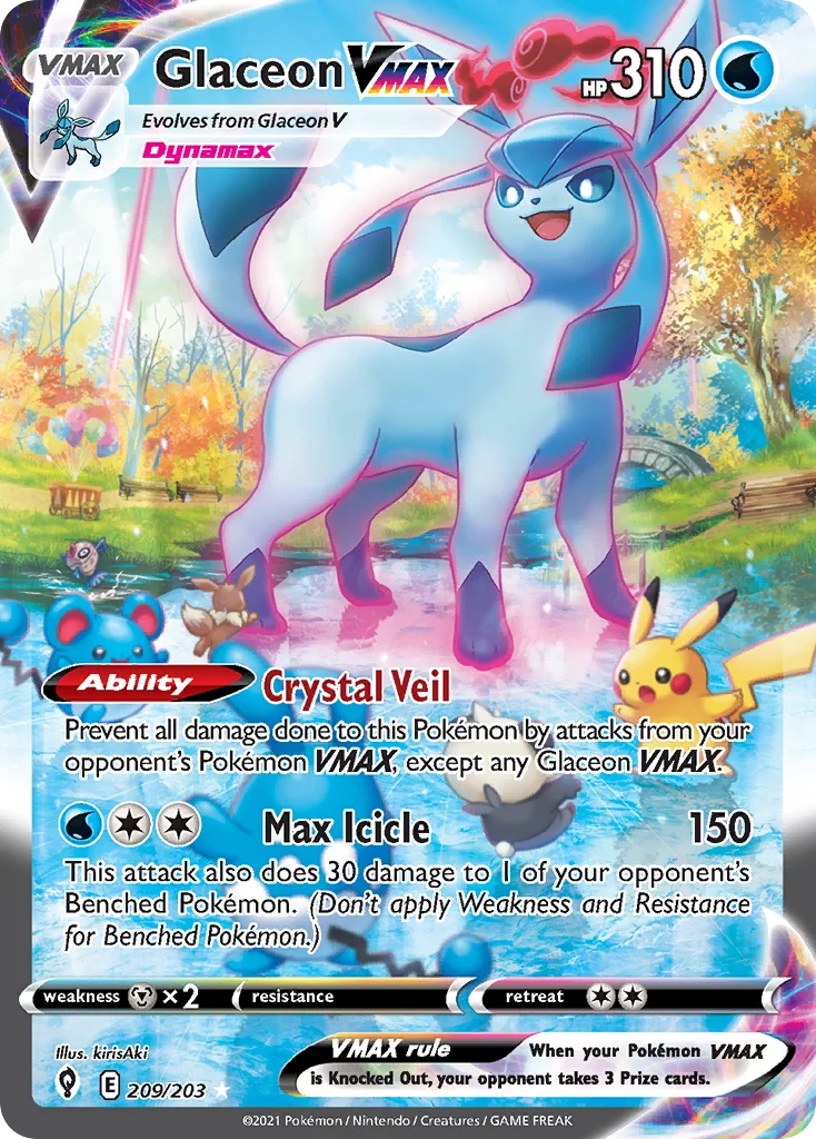 Glaceon VMAX · Céus em Evolução