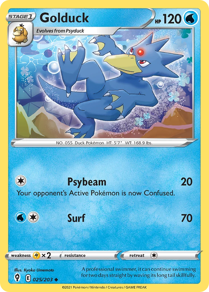 Golduck · Céus em Evolução
