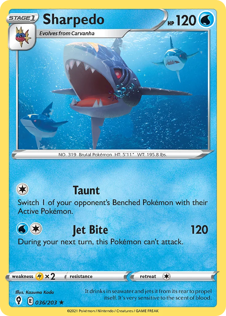 Sharpedo · Evolving Skies