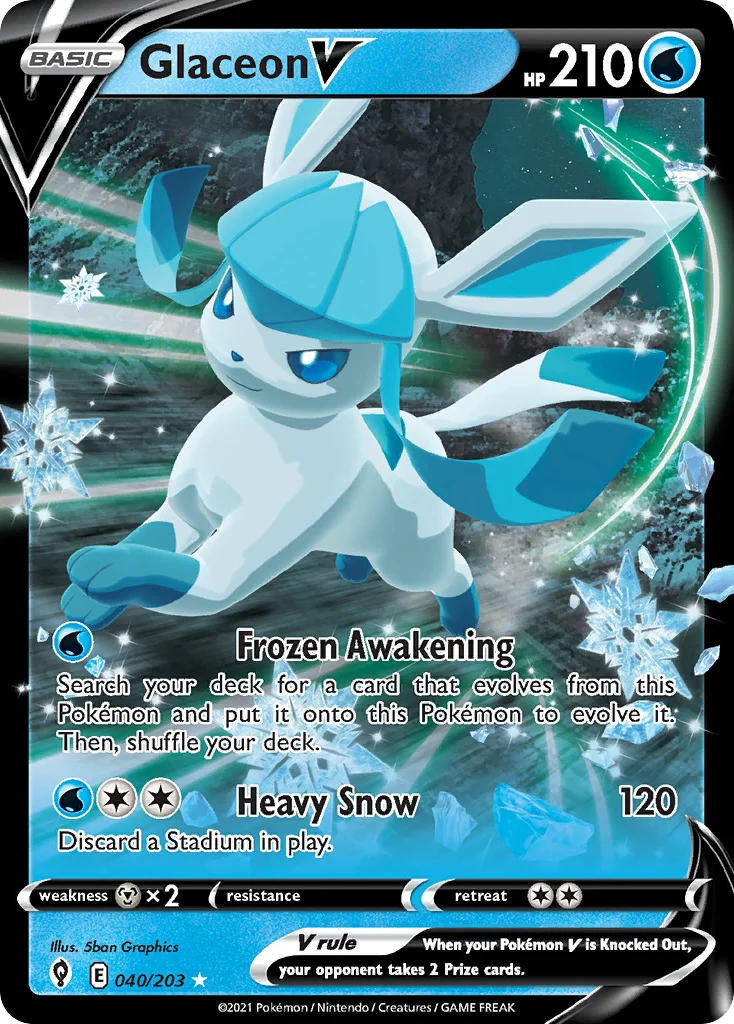 Glaceon V · Evolving Skies