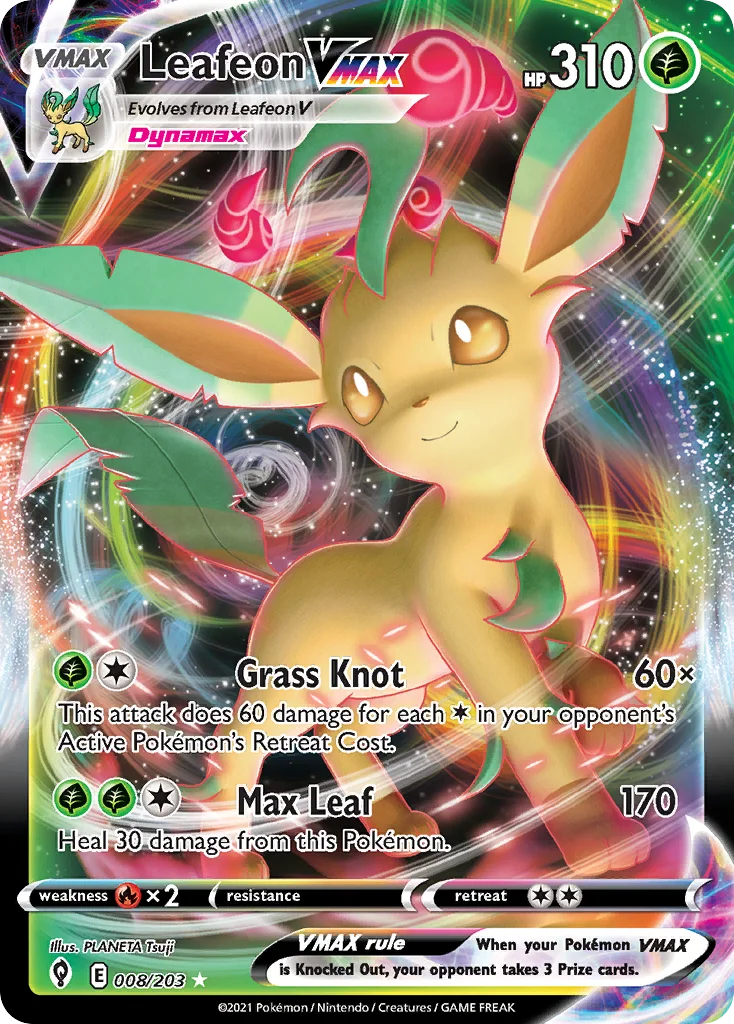 Leafeon VMAX · Evolving Skies