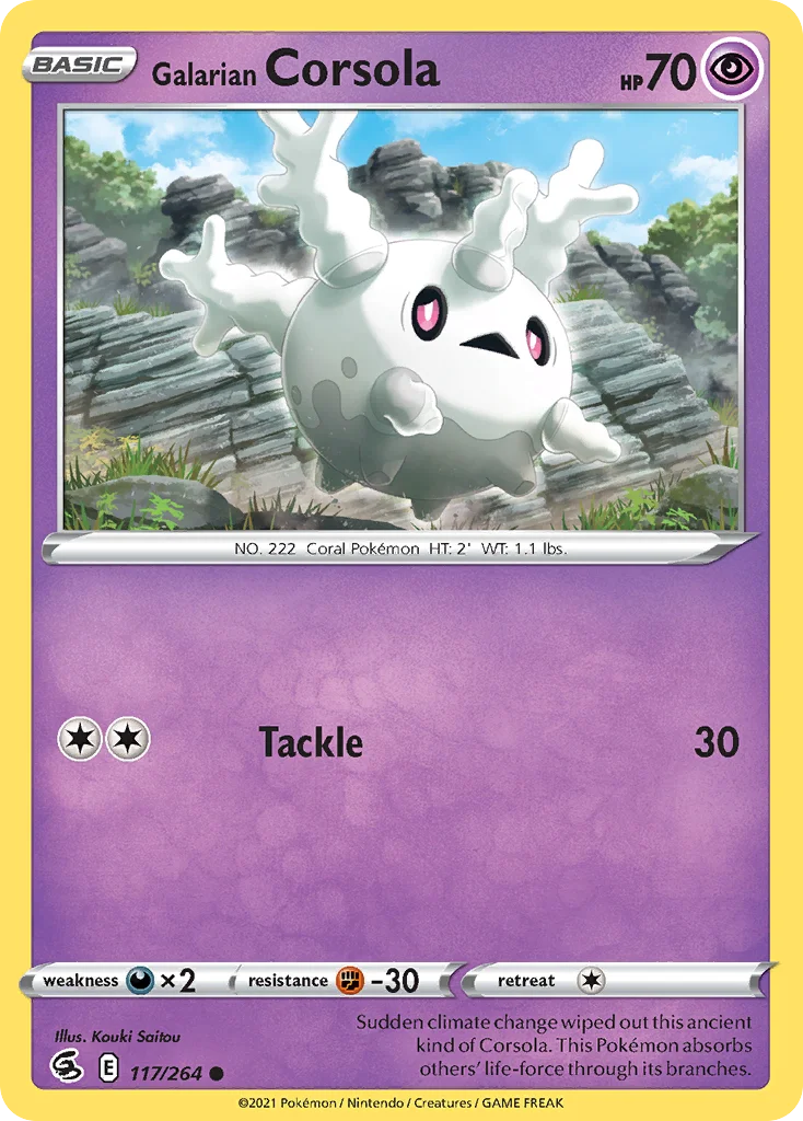 Galarian Corsola · Fusion Strike