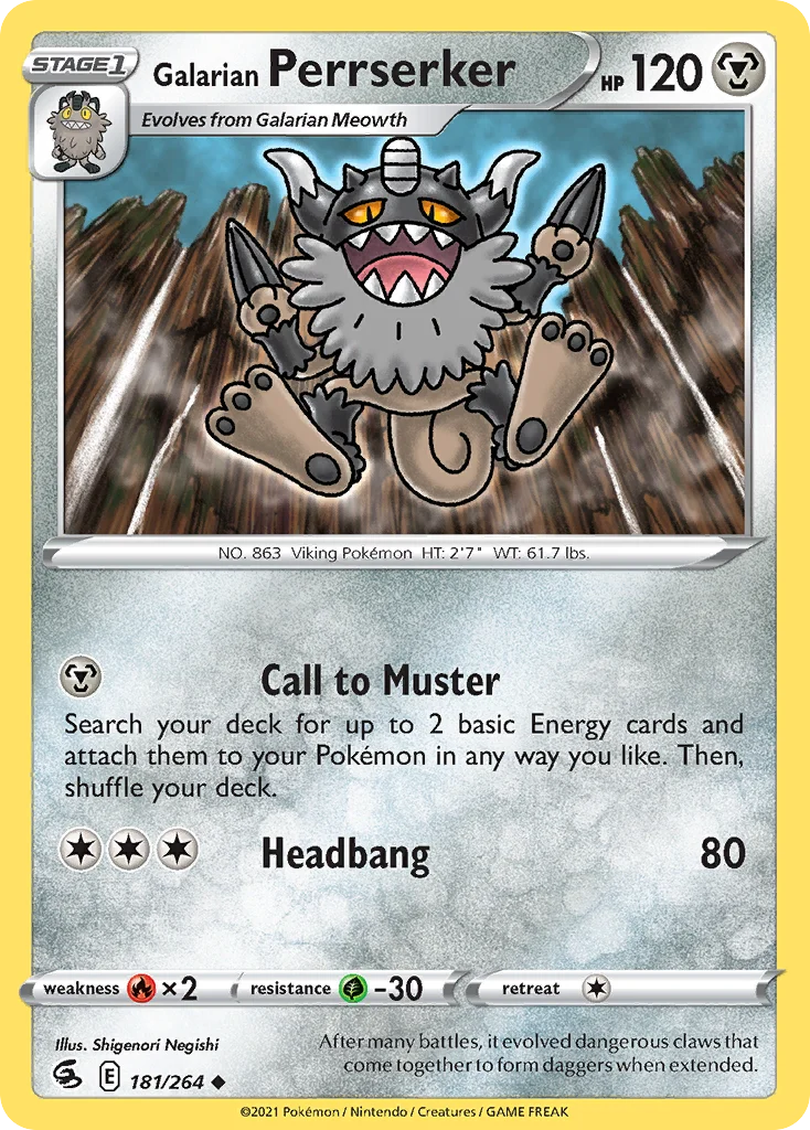 Galarian Perrserker · Fusion Strike