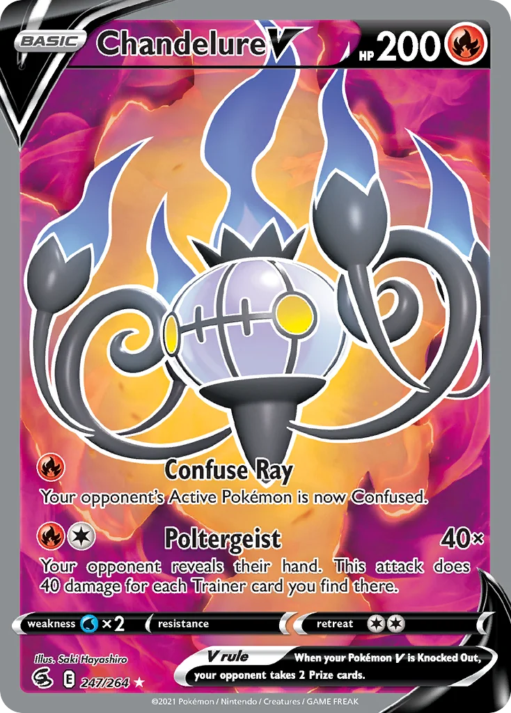 Chandelure V · Golpe Fusão
