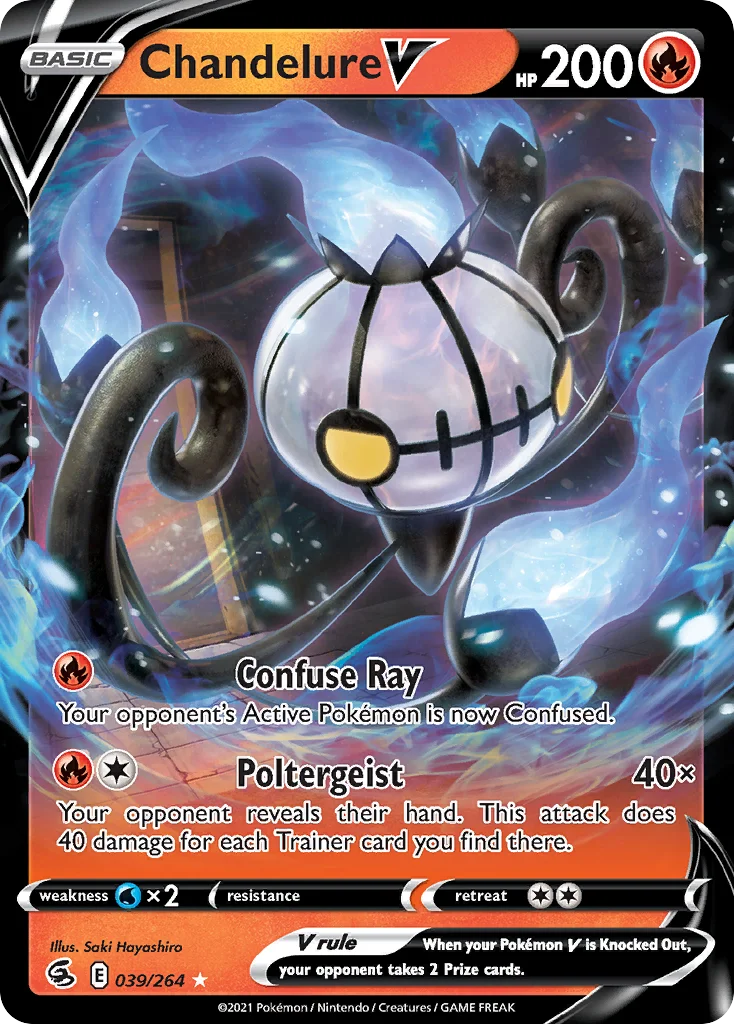 Chandelure V · Golpe Fusão