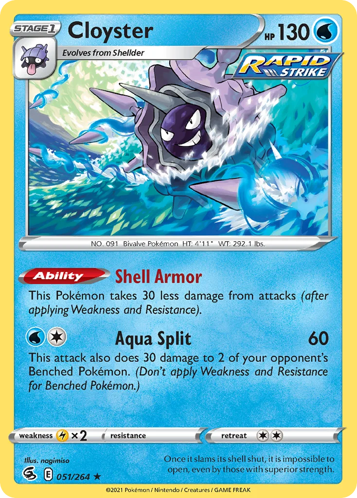 Cloyster · Golpe Fusão
