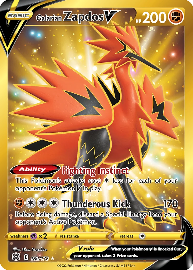 Zapdos de Galar V · Astros Cintilantes